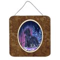 Micasa Starry Night Briard Aluminium Metal Wall Or Door Hanging Prints 6 x 6 In. MI236535